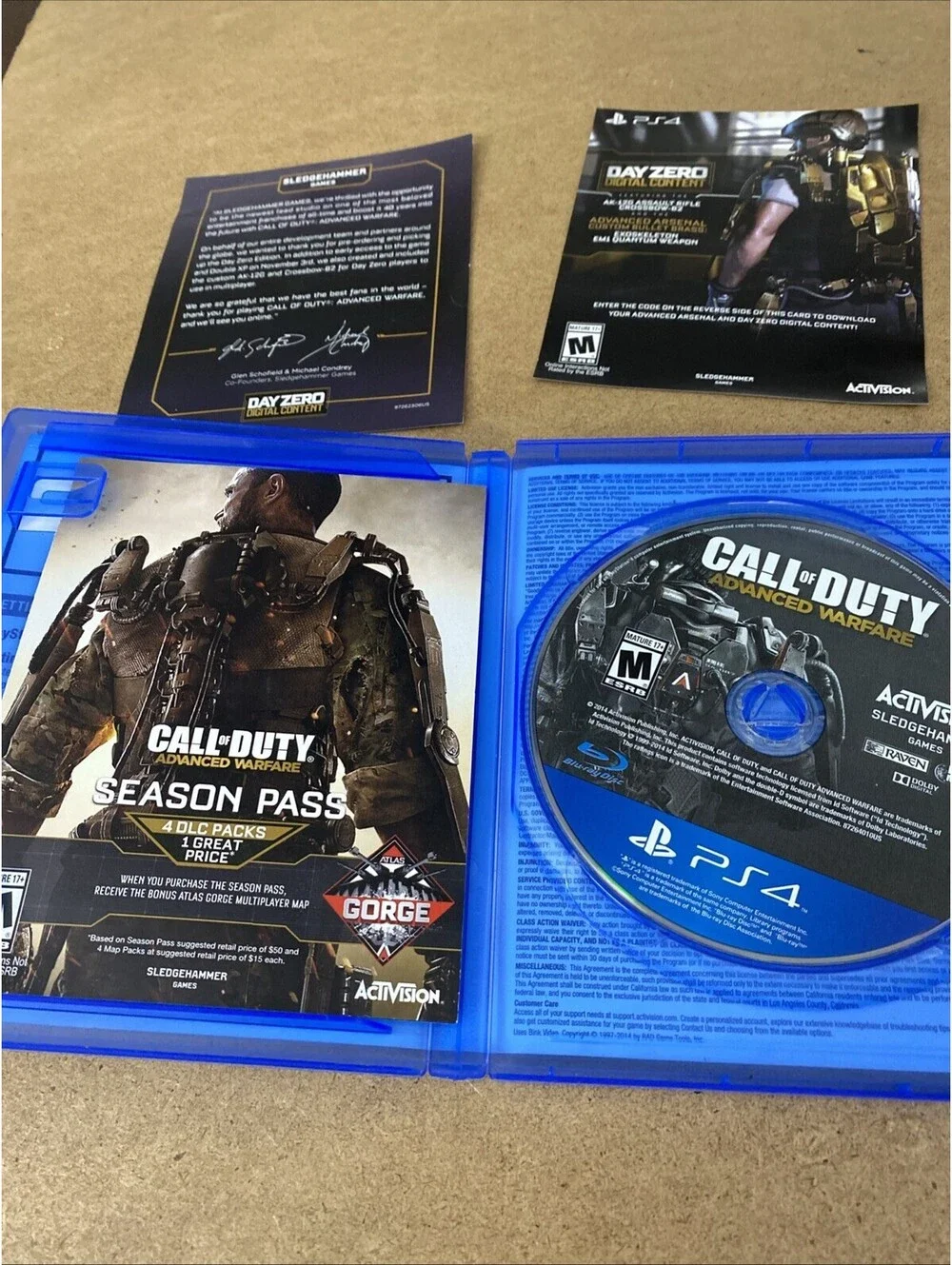 Call of Duty: Advanced Warfare Day Zero Edition Sony PlayStation 4 Tested Comple